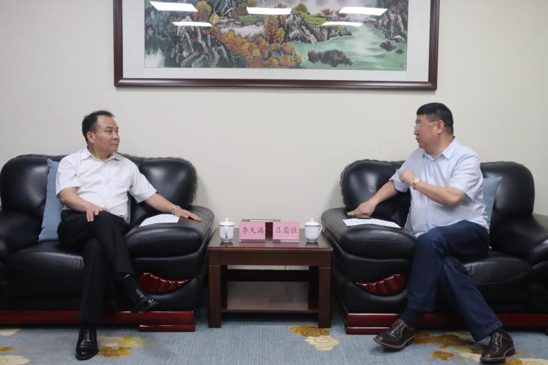 李天滿會見四川大學全球創(chuàng)聯(lián)常務副會長、四川會長呂藺強一行
