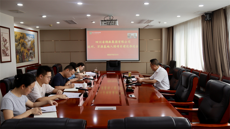 集團(tuán)公司召開達(dá)州、萬源基地入園項(xiàng)目建設(shè)推進(jìn)會(huì)